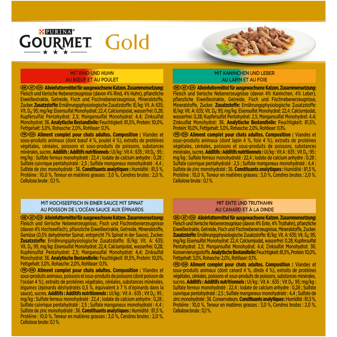 Purina Gourmet Gold Feine Komposition, 8x85g bestellen