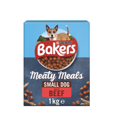 BAKERS® Meaty Meals™ with Beef Small Dog Dry Food 