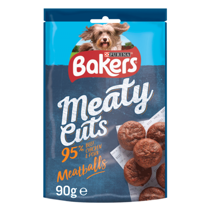 BAKERS® Meaty Cuts Delicious Meatballs Dog Treats