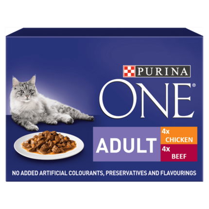 PURINA ONE Mini Fillets Chicken and Beef Wet Cat Food