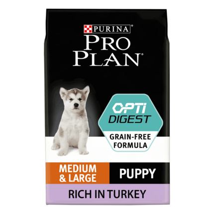PRO PLAN® Medium and Large Puppy Grain Free Sensitive Digestion Turkey Dry Dog Food