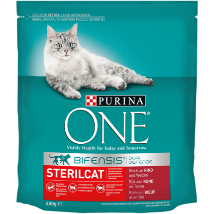 Purina ONE® Sterilcat reich an Rind und Weizen Vorderansicht