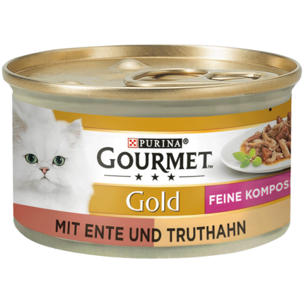 GOURMET® Gold Feine Komposition mit Ente & Truthahn Vorderansicht