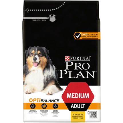 PRO PLAN® MEDIUM ADULT mit OPTIBALANCE reich an Huhn
