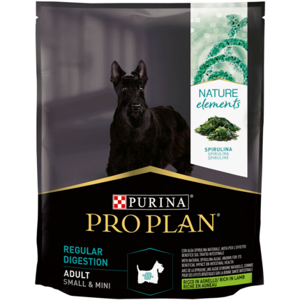 PRO PLAN® NATURE ELEMENTS REGULAR DIGESTION SMALL & MINI ADULT reich an Lamm Vorderansicht