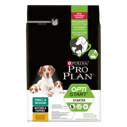 PRO PLAN® SMALL & MEDIUM Starter reich an Huhn