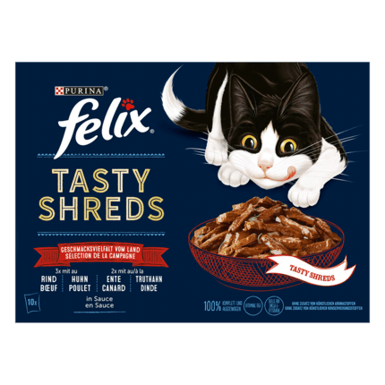 FELIX® Tasty Shreds Geschmackvielfalt vom Land