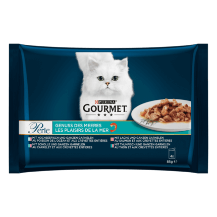 GOURMET Perle Genuss des Meeres mit Hochseefisch, Garnlen, Lachs und Thunfisch Vorderansicht