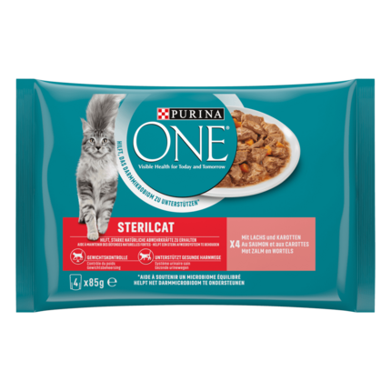 PURINA ONE Sterilcat mit Lachs und Karotten