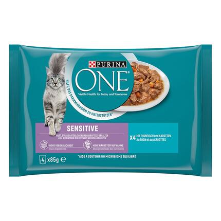 PURINA ONE SENSITIVE mit Thunfisch und Karotten