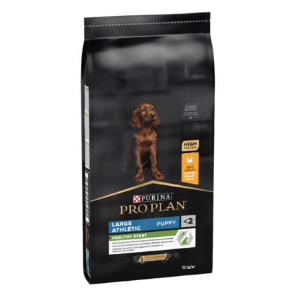 PRO PLAN LARGE ATHLETIC PUPPY mit OPTISTART reich an Huhn