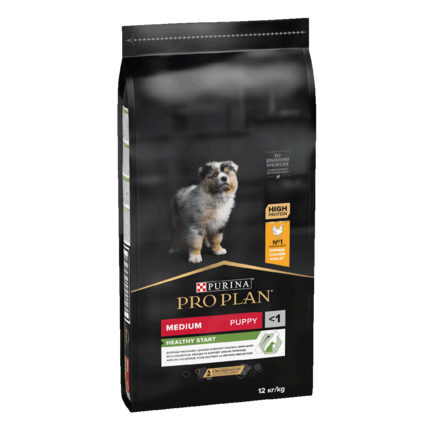 PRO PLAN MEDIUM PUPPY mit OPTISTART reich an Huhn