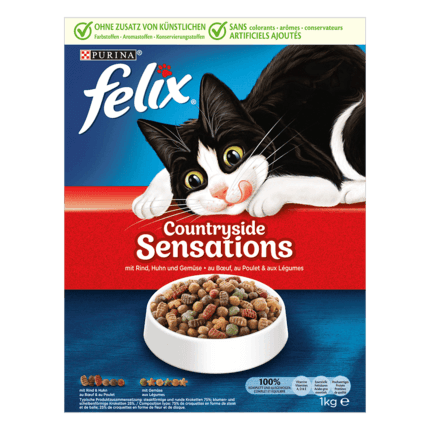 FELIX® Countryside Sensations mit Rind, Huhn und Gemüse