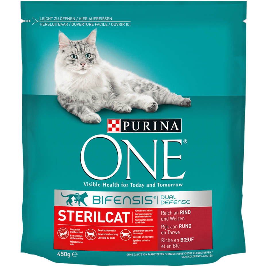 Purina ONE® Sterilcat reich an Rind und Weizen Vorderansicht