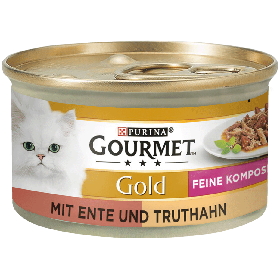 GOURMET® Gold Feine Komposition mit Ente & Truthahn Vorderansicht
