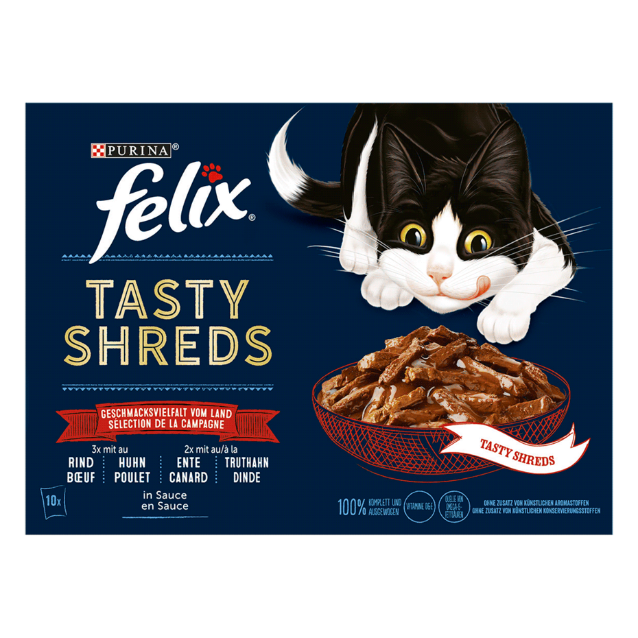 FELIX® Tasty Shreds Geschmackvielfalt vom Land
