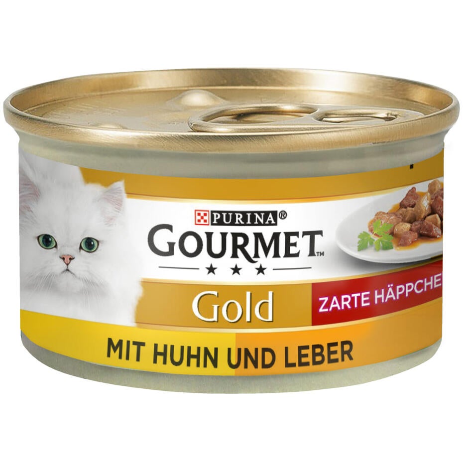 GOURMET Gold Zarte Häppchen in Sauce mit Huhn & Leber