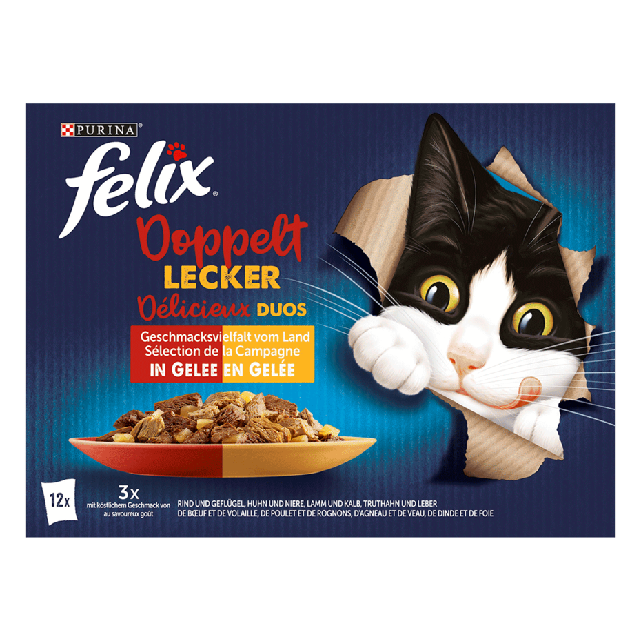 FELIX So gut wie es aussieht Doppelt lecker Geschmacksvielfalt vom Land Vorderansicht