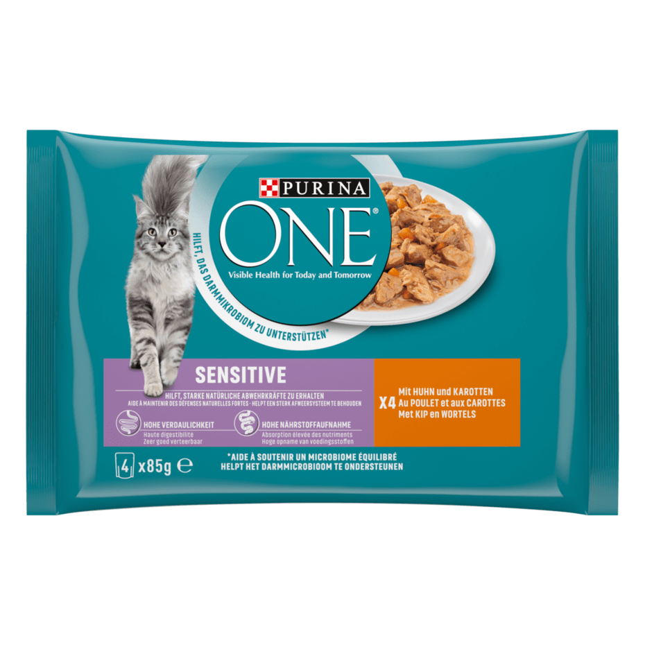 PURINA ONE Sensitive mit Huhn und Karotten