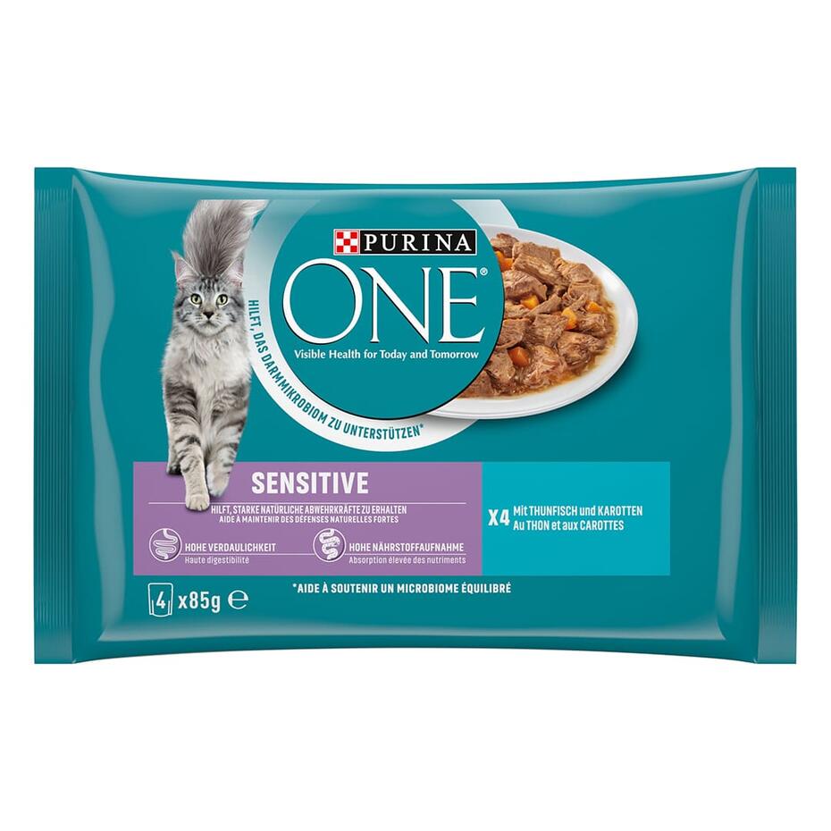 PURINA ONE SENSITIVE mit Thunfisch und Karotten