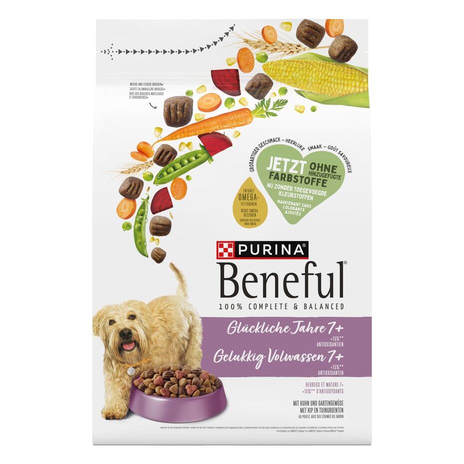 BENEFUL® Glückliche Jahre 7+ mit Huhn, Gartengemüse und Vitaminen