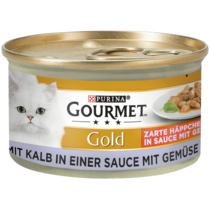 GOURMET™ Gold Zarte Häppchen in Sauce mit Gemüse mit Kalb in einer Sauce mit Gemüse