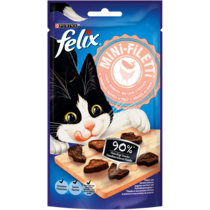 FELIX Mini-Filetti mit leckeren Hühnchen- und Lachs-Stückchen​​​​​ Vorderansicht