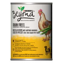 BEYOND Getreidefreie Pastete reich an Huhn mit Grünen Bohnen Vorderansicht