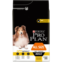PRO PLAN® Hundefutter Adult All sizes Light/Sterilised mit OPTIWEIGHT reich an Huhn Vorderansicht