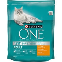 Purina ONE® Adult Katzenfutter reich an Huhn und Vollkorn-Getreide Vorderansicht