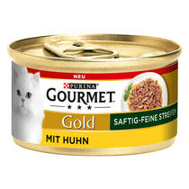 GOURMET Gold Saftig-feine Streifen mit Huhn