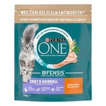 PURINA ONE Coat & Hairball Katzenfutter reich an Huhn und Vollkorn-Getreide