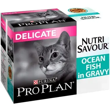 PRO PLAN® Sensitive Digestion NUTRISAVOUR Ocean Fish in Gravy Wet Cat Food