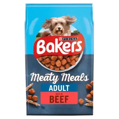 BAKERS® Meaty Meals™ with Beef Adult Dry Dog Food