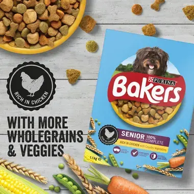 BAKERS® Senior Chicken with Vegetables Dry Dog Food