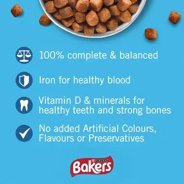BAKERS® Meaty Meals™ with Beef Adult Dry Dog Food