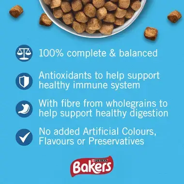BAKERS® Meaty Meals™ with Chicken Adult Dry Dog Food