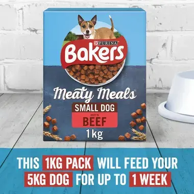 BAKERS® Meaty Meals™ with Beef Small Dog Dry Food