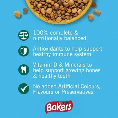 BAKERS® Puppy Chicken with Vegetables Dry Dog Food