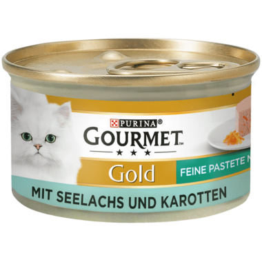 GOURMET™ Gold Feine Pastete mit Seelachs und Karotten Vorderansicht