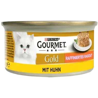 GOURMET Gold Raffiniertes Ragout mit Huhn Seitenansicht