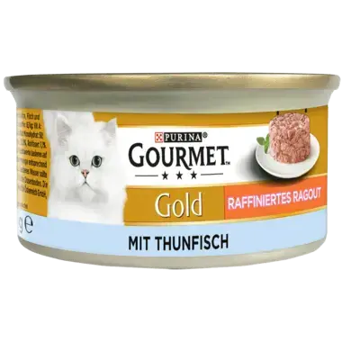 GOURMET Gold Raffiniertes Ragout mit Thunfisch Seitenansicht