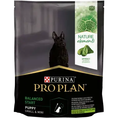 PRO PLAN® NATURE ELEMENTS BALANCED START SMALL & MINI PUPPY reich an Lamm Vorderansicht