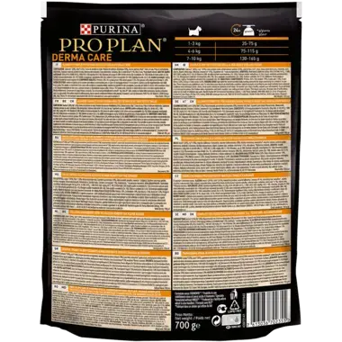 PRO PLAN® NATURE ELEMENTS DERMA CARE SMALL & MINI ADULT reich an Lachs Rückseite