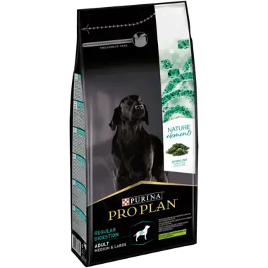 PRO PLAN®  NATURE ELEMENTS REGULAR DIGESTION MEDIUM & LARGE ADULT reich an Lamm Seitenansicht