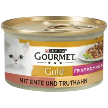 GOURMET® Gold Feine Komposition mit Ente & Truthahn Vorderansicht