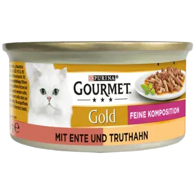 GOURMET® Gold Feine Komposition mit Ente & Truthahn Seitenansicht