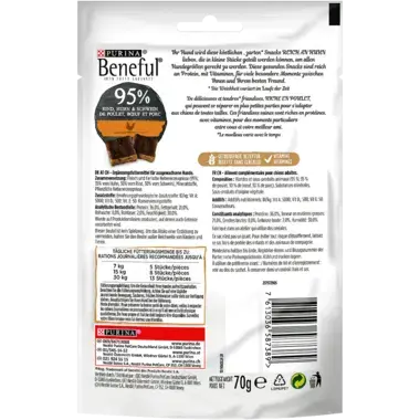 BENEFUL® Fleischhäppchen Huhn Rückseite