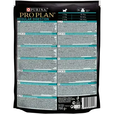 PRO PLAN® NATURE ELEMENTS REGULAR DIGESTION SMALL & MINI ADULT reich an Lamm Rückseite