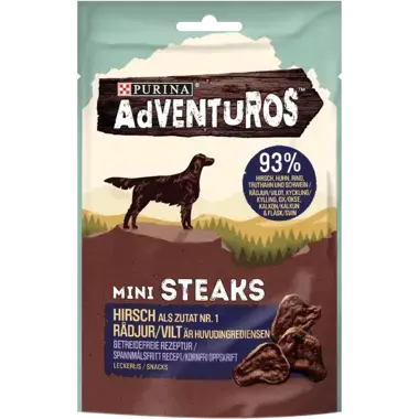 AdVENTuROS® Mini Steaks Hirsch Vorderansicht
